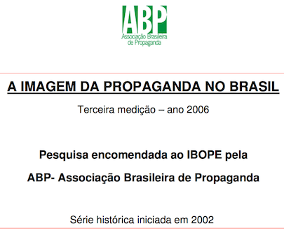 Imagem da capa do documento: A imagem da propaganda no Brasil.