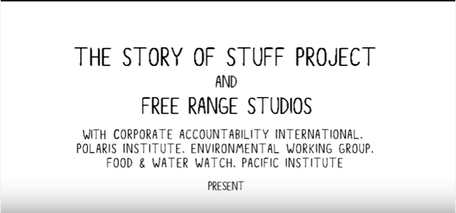 Imagem do vídeo: The Story of Bottled Water.