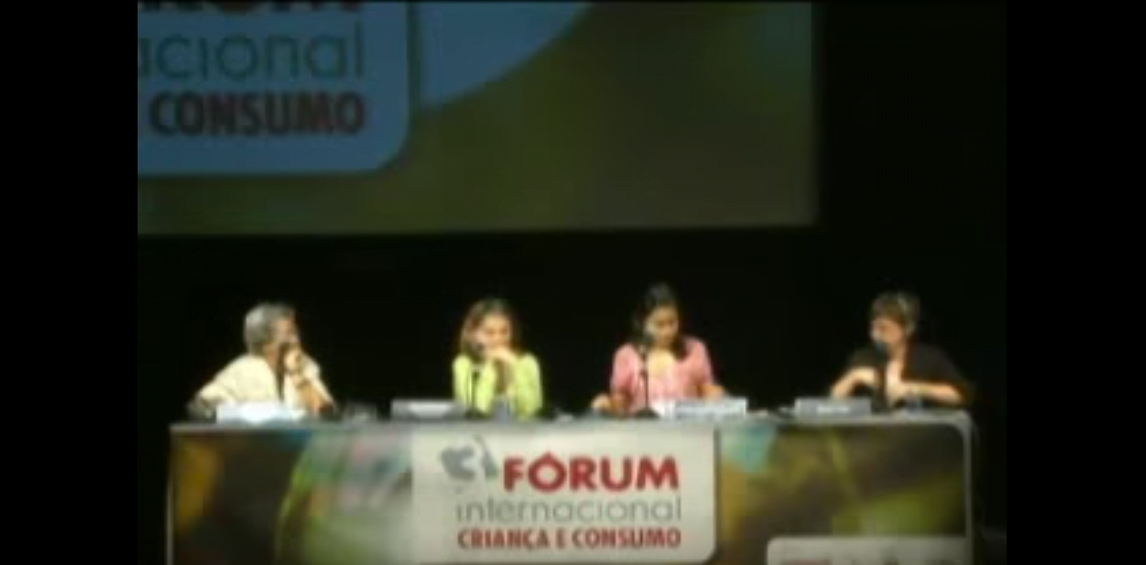 Imagem do vídeo: Debate - terceiro Fórum Internacional Criança e Consumo.