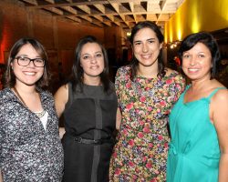 Foto com quatro pessoas da esquerda para direita, Clézia Melo, Vilmara Nunes, Laura Leal e Nilcea Lopes.