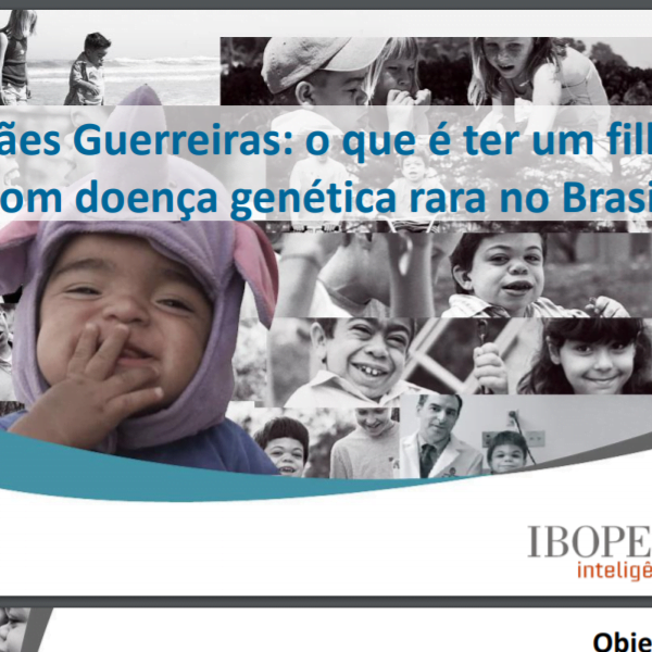 Capa do informativo: "Mães Guerreiras: o que é ter um filho com doença genética rara no Brasil".