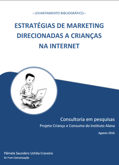 Capa do livro: Estratégias de marketing direcionadas a crianças na internet.