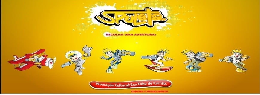 Imagem promocional Spuleta escolha uma aventura.