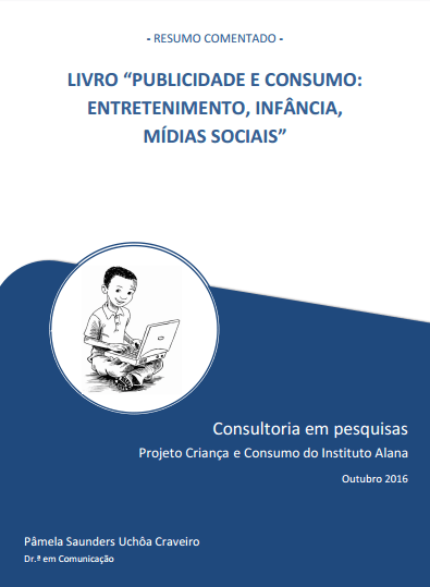 Capa do livro: "Publicidade e consumo: Entretenimento, Infância, Mídias Sociais".