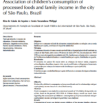 Imagem da Capa do documento: Consumo infantil de alimentos industrializados e renda familiar na cidade de São Paulo.