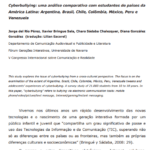 Imagem da capa do documento: Cyberbullying: uma análise comparativa com estudantes de países da América Latina: Argentina, Brasil, Chile, Colômbia, México, Peru e Venezuela.