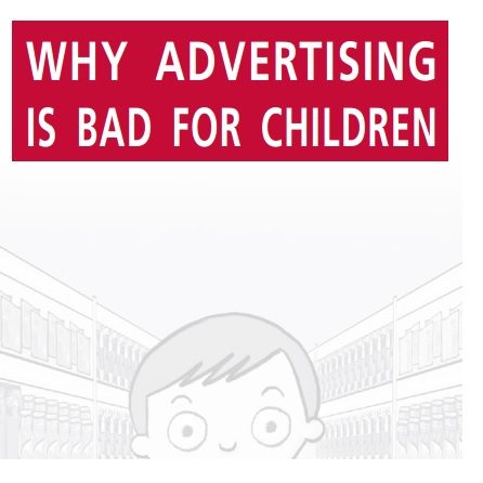 Imagem da capa do livro em inglês: Why advertising is bad for children.