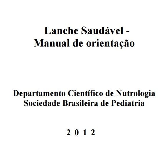 Imagem da capa do manula: Lance Saudável - Manual de orientação.