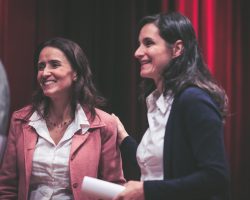 Isabella Henriques, diretora de Advocacy do Alana, e Vanessa Nadalin, economista do IPEA (Foto: Otavio Sousa)