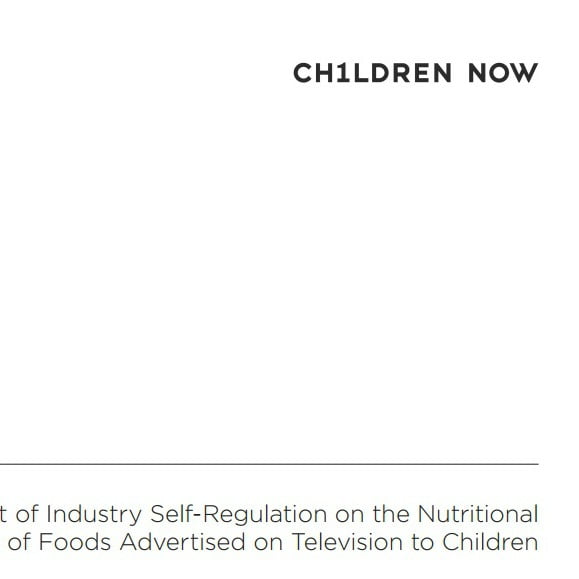Capa do documento: The Impact of Industry Self-Regulation on the Nutritional Quality of Foods Advertised on Television to Children.