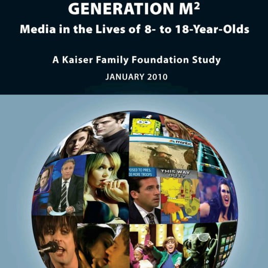 Capa do livro em inglês: Generation M². Media in the Lives of 8- to 18 - year - Olds.