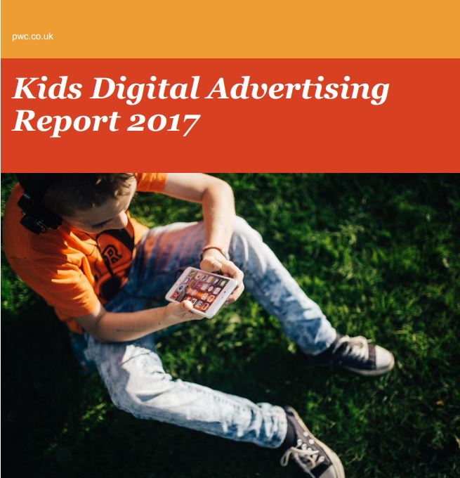 Imagem da capa do documento em inglês: Kids Digital Advertising Report 2017