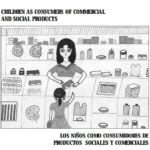 Capa do livro em espanhol: Los Ninõs como consumidores de productos sociales y comerciales.