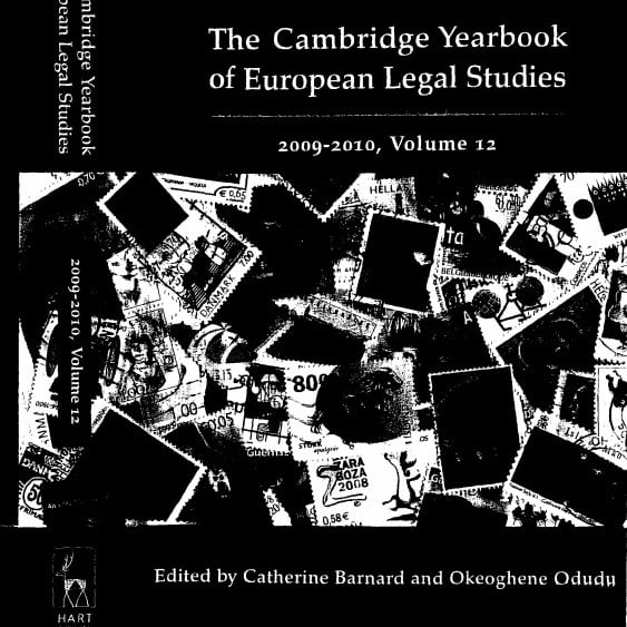 Capa do livro em inglês: The Cambridge Yearbook of European Legal Studies.