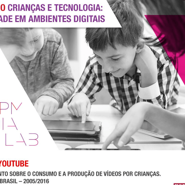 Imagem da capa de uma apresentação Seminário crianças e tecnologia: Publicidade em ambientes digitais.