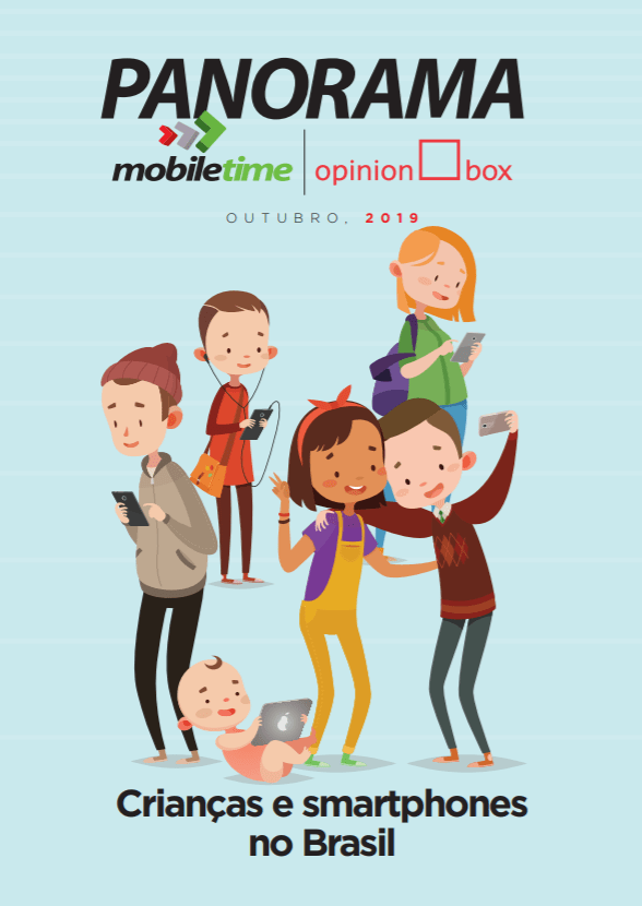 capa da pesquisa "crianças e smartphones" da panorama mobiletime e opinion box
